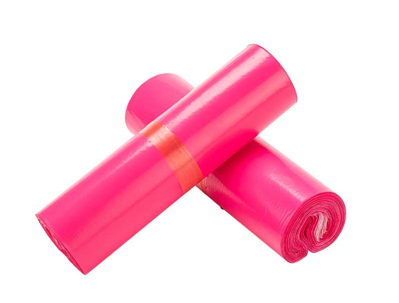 闽侯玫红色快递袋-02